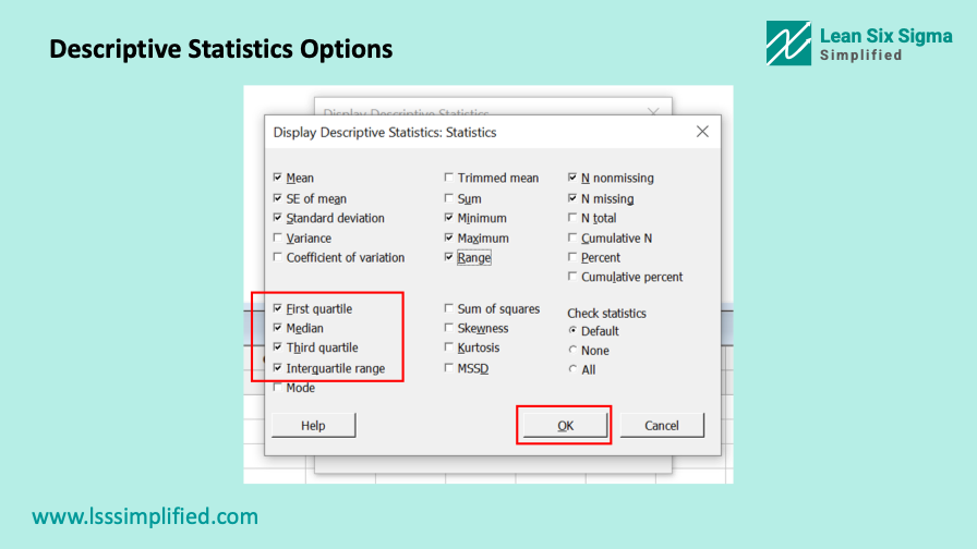 Measures of Variation Display Descriptive Statistics Options.png